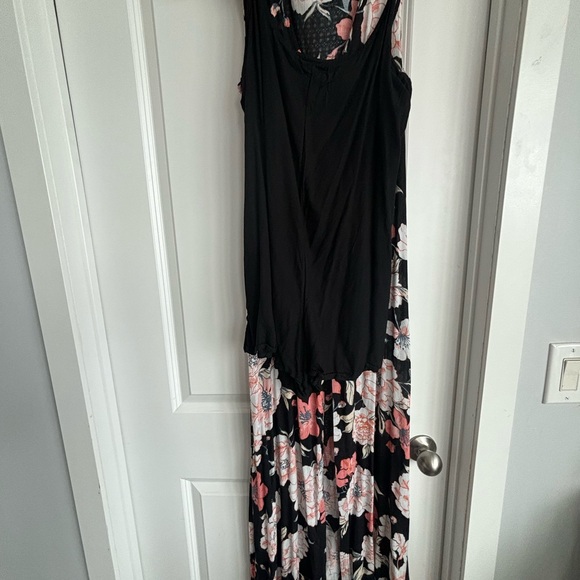 Roxy 2 piece floral sleeveless dress / romper/ bathing suit cover up - Picture 8 of 13